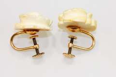 Vintage Natural Ivory Earrings