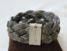 An Eye Catching Dark Gray Color Mesh Bracelet