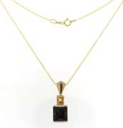 Matchless Yellow Gold Citrine and Smokey Quartz Necklace