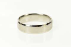 Platinum 6.0mm Classic Brushed Finish Wedding Band Ring
