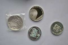 4 Israel Silver Comm Coins