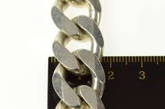 Sterling Silver 16.8mm Curb Chain Thick Heavy Cuban Link Necklace
