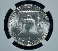 1955 NGC MS 64 FBL  Bugs Bunny Franklin Half