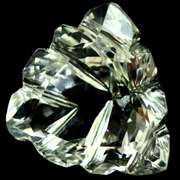 All natural! Gem grade! 54.13ct fancy trillion cut Quartz