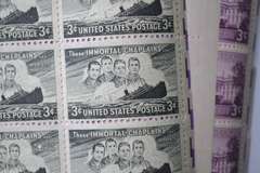 30 Mint  3 Cent US Comm Stamp Sheets 1940-50 Era