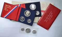 5 1976 3 Piece Bicentennial Silver Sets