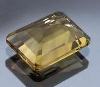 Rich 4.27ct untreated emerald cut Citrine