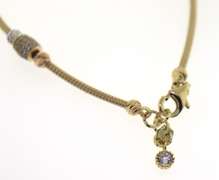 Gorgeous CZ Station Bracelet with Charm