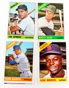 4 Topps 1966 Star Baseball Cards