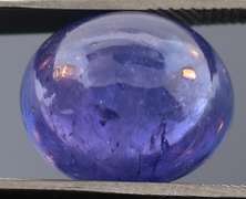 Substantial 7.92 carat blue violet Tanzanite cabochon