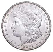 1891-CC Morgan Silver Dollar
