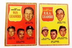 2 Topps 1962 Leader Baseball Cards