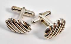 Tiffany Cufflinks in Silver & 18k