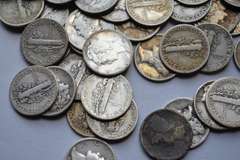 50 Assorted Mercury Dimes