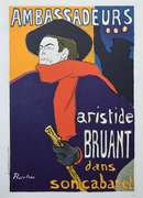 Toulouse Lautrec, Ambassadeurs' Vintage Lithograph