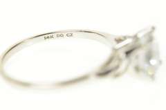 14K White Gold Classic Round Solitaire Travel Engagement Ring