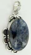 Silver and Natural Stone Pendants