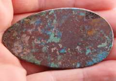 Striking 94.46ct Chrysocolla and Malachite cabochon