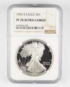 PF70 UCAM 1992-S American Silver Eagle - Graded NGC