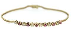 Great Yellow Gold Ruby and Diamond Bracelet