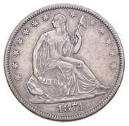 1871-S Seated Liberty Half Dollar