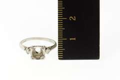 Platinum 1940's Diamond 5.3mm Engagement Setting Ring