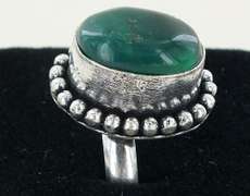 Silver and Natural Stone Rings