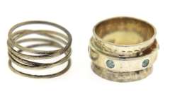 Lot of 2 Sterling Silver Rings