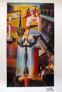 Salvador Dali, 'Invisible Man' Lithograph