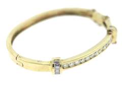 Magnificent 3ctw Diamond Bangle Bracelet