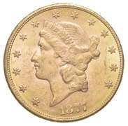1877 $20 Liberty Head Gold Double Eagle