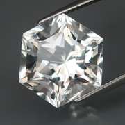 Stunning! 10.33ct diamond white Brazilian Quartz