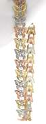 Ideal Tri Color Butterfly Gold Bracelet