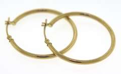 Nice Yellow Gold Hoop Earrings