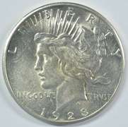 Great virtual BU 1928-S Peace Silver Dollar. Key date