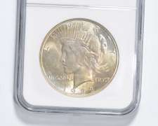 MS61 1923-S Peace Silver Dollar - Graded NGC