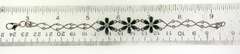 Sterling Silver Green Stone Floral bracelet