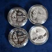 Lot OF 4 Olympic Commemorative Silver Dollar
