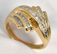 Sparkling Channel Set Diamond Ring