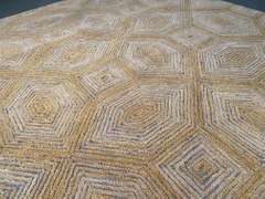 CARVED MODERN WOOL RUG 5x8