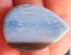 Captivating 35.32ct Blue Owyhee picture Opal