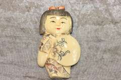Hand-carved Natural Ivory Bead