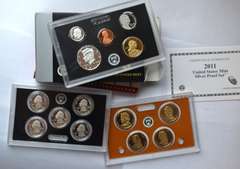 2002 2011 Silver US Proof Sets