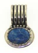 Vintage 925 Sterling Silver Lapis Pendant