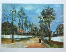 Maurice Utrillo, A Street In The Suburbs