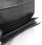 Coach C Logo Black Monogram Wallet