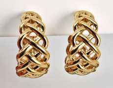 Classy Braided Hoop Earrings