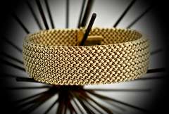 Outstanding Heavy 14K Woven Bracelet
