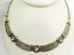 Designer Sterling Silver Statement Neckpiece