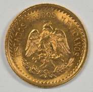 Superb Gem BU 1945 Mexico 2.5 Pesos Gold Piece